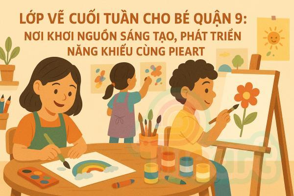 Lớp Vẽ Cuối Tuần Cho Bé Quận 9: Nơi Khơi Nguồn Sáng Tạo, Phát Triển Năng Khiếu Cùng Pieart