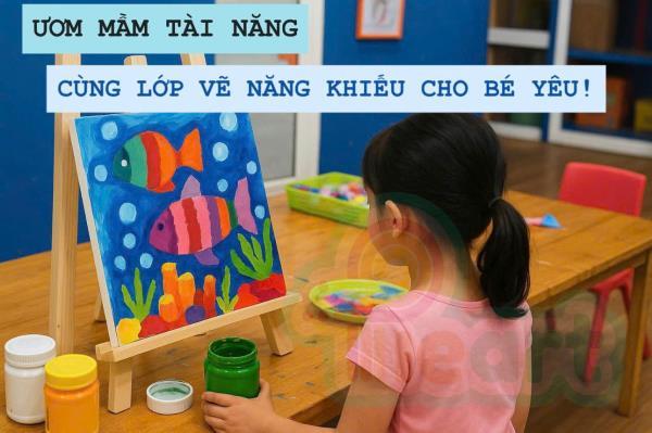 Ươm Mầm Tài Năng Cùng Lớp Vẽ Năng Khiếu Cho Bé Yêu!